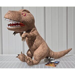 Jurassic World Brown T-Rex Rexy Super Soft Plush Cuddle Pillow Buddy Stuffie